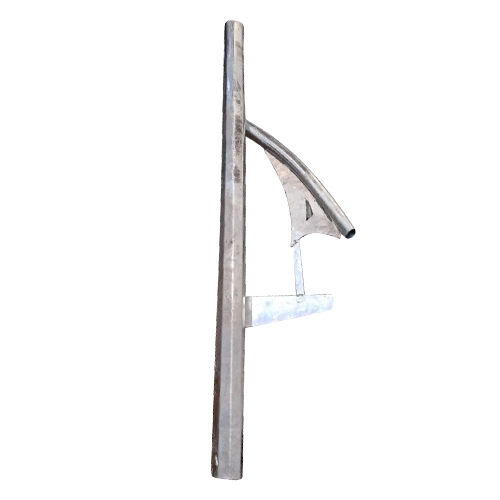 Sword Type Single Arm Pole - Color: Silver