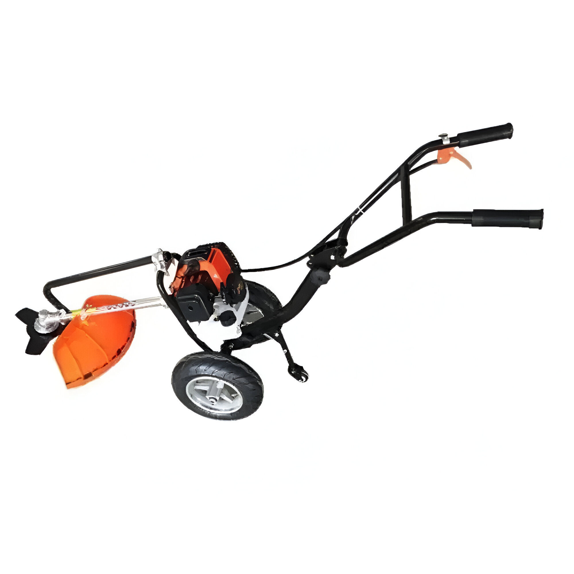 Kisankraft KK-BC2-52T, Petrol Operated 52cc Trolley Type Brush Cutter