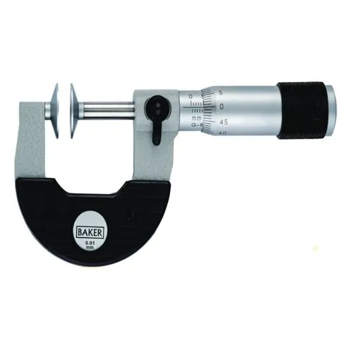 Baker Disc Rotating Special Micrometer - Color: Silver & Black