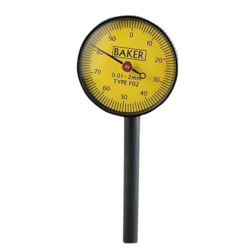 F02 Baker 2mm Back Plunger Dial Gauge