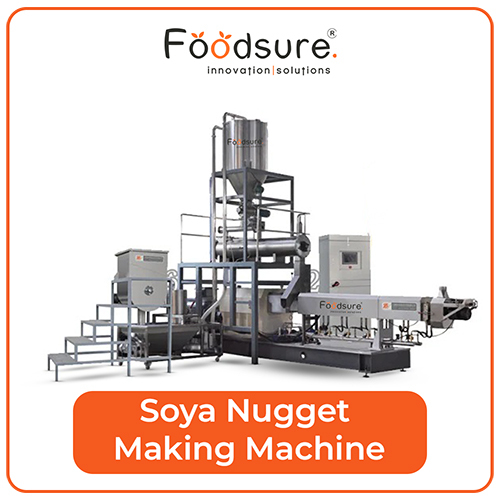 Soya Nugget Machine - 500 Kg/hr Capacity, Stainless Steel, Plc Control | Eco-friendly, Fully Automatic, High Efficiency