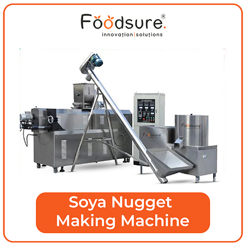 Soya Nugget Machine - 500 Kg/hr Capacity, Stainless Steel, Plc Control | Eco-friendly, Fully Automatic, High Efficiency