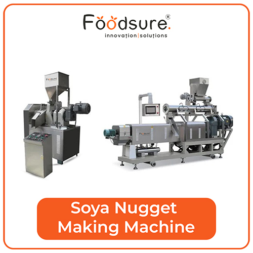 Soya Nugget Machine - 500 Kg/hr Capacity, Stainless Steel, Plc Control | Eco-friendly, Fully Automatic, High Efficiency