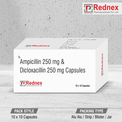 Ampicillin 250 mg And Dicloxacillin 250 mg Capsules