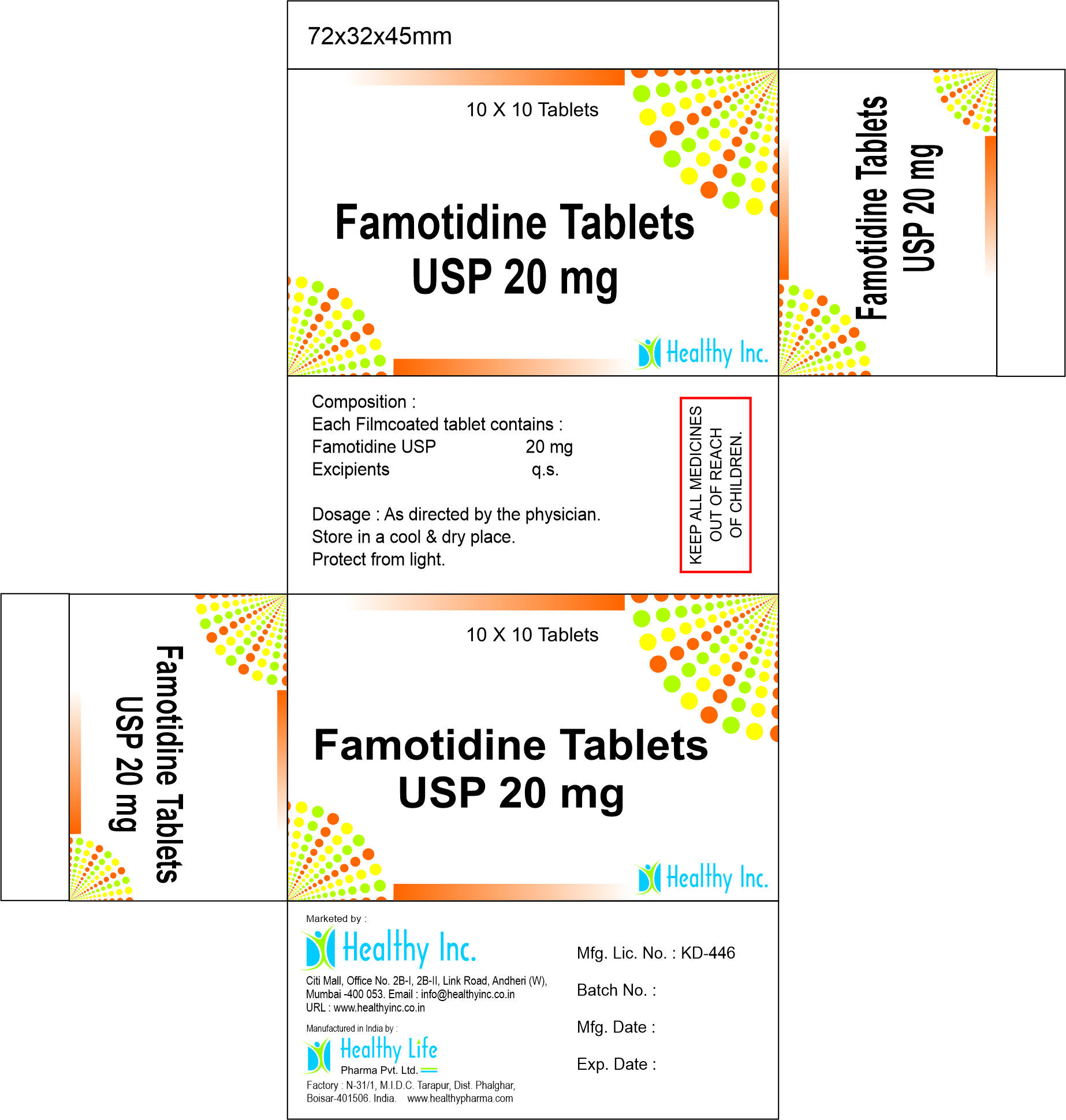 Famotidine tablet 20mg