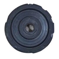 Full Rubber Trolley Wheel - Solid Tire, Bias Tire Design, Width 0-10mm | Durable Industrial Use, Excellent Traction & Grip, Warranty Included