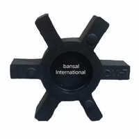 Pump Motor Rubber Star Coupling - High-quality Rubber, 3 Inch Size, Black Color, Powder-coated Finish, Superior Torsional Flexibility