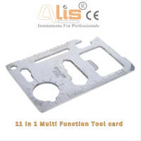 11 In 1 Multi Function Tool Card - Steel Material, Manual Operation, Portable Design | Versatile Tool For Everyday Use & Hospital Applications