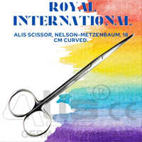 23 Cm Nelson-metzenbaum Curved Scissor - Durable Steel, Precision Cutting Tool For Surgical Procedures , Manual Operation & Portable Design
