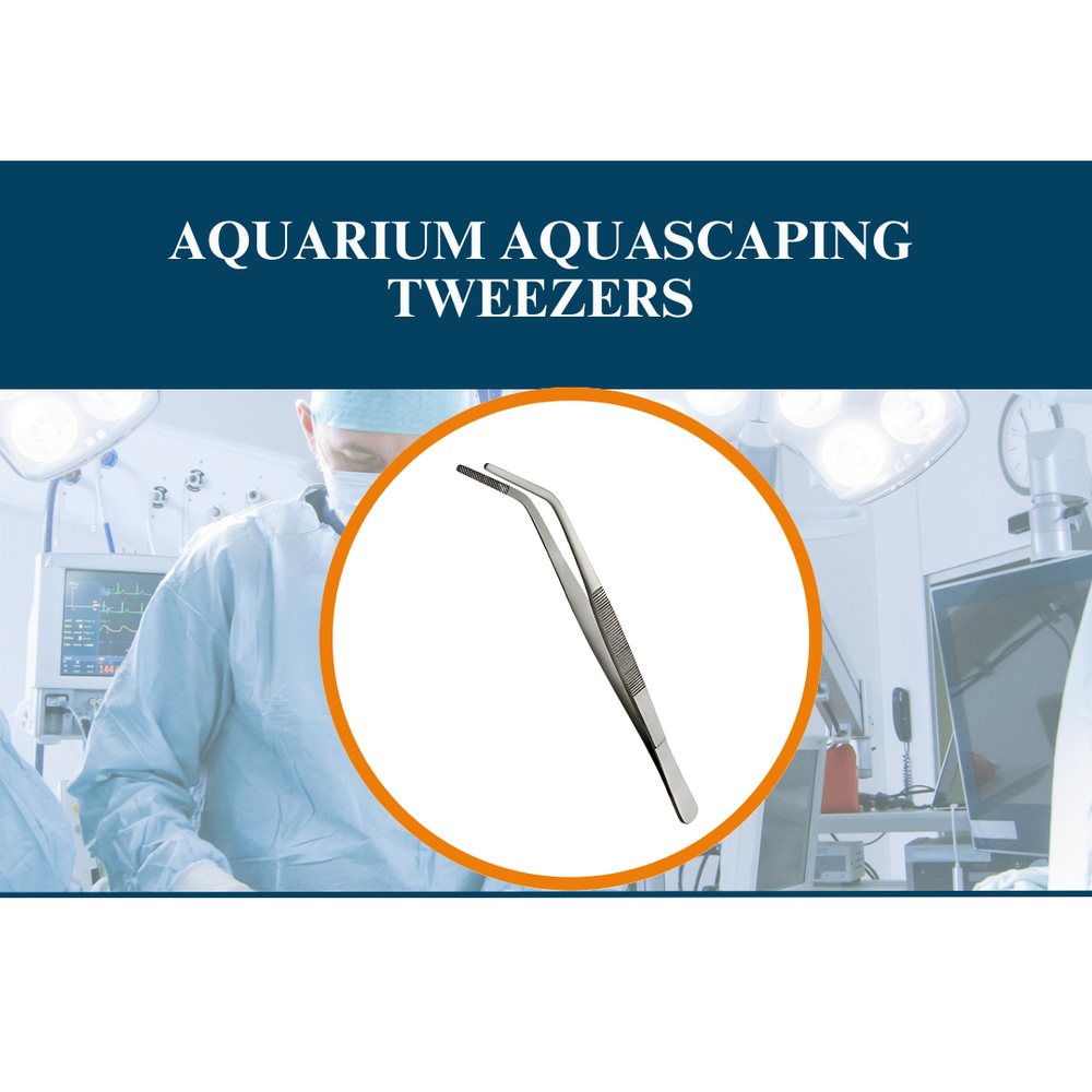 Aquarium Aquascaping Tweezers - Color: Silver