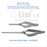 Straight Bulldog Clamp - Color: Silver