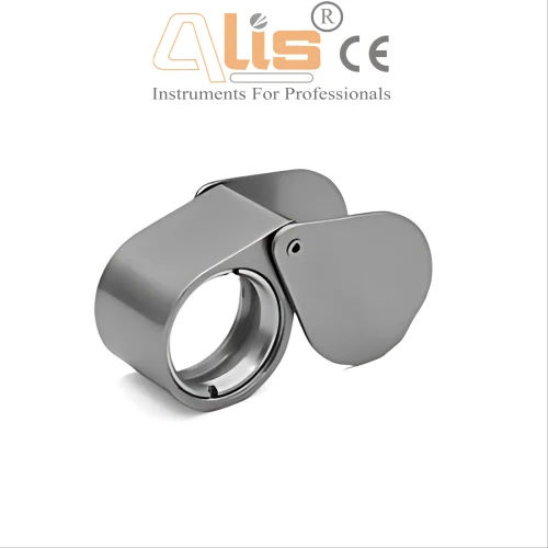 High Power Loupe Magnifying Glass - Color: Silver