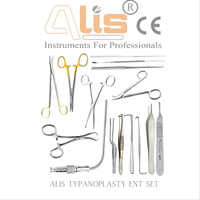 Typanoplasty Ent Set - Stainless Steel Construction, Portable Manual Surgical Instrument, Durable Silver Design