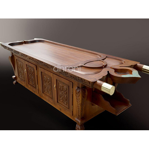 Heavy Duty Dharapathi - High-Quality Wooden Equipment, Manual Power Source, Sturdy Stand, Classic Brown Color, Portable Design, Suitable for All Fitness Levels