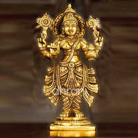 Bronze Dhanwanthari Idol - Color: Golden