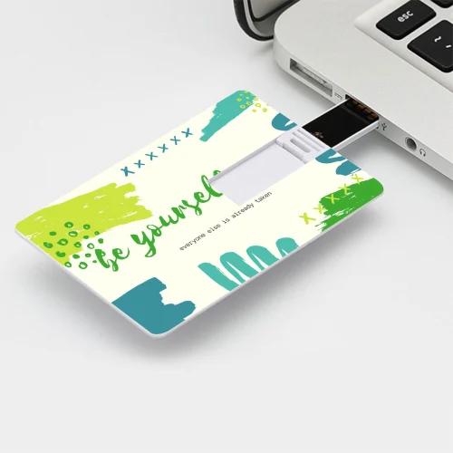 Credit Card Pen Drive - White, Rectangle Shape, 8 GB to 64 GB Storage | Compact and Durable Design for Easy Data Transfer