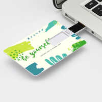 Credit Card Pen Drive - White, Rectangle Shape, 8 Gb To 64 Gb Storage | Compact And Durable Design For Easy Data Transfer