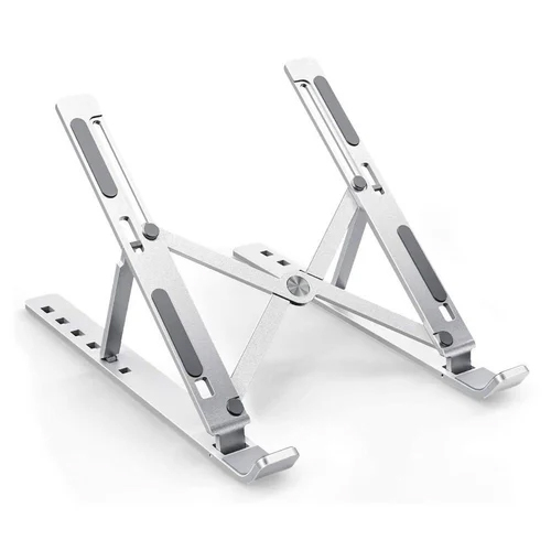 Metal Laptop Stand - Color: Silver