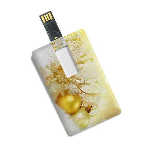 Card Pen Drive - Color: White