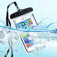 Waterproof Mobile Pouch - Durable Plastic, Rectangle Design, Multicolor | Fully Submersible, Transparent Touch Screen Window, Convenient Carry Strap