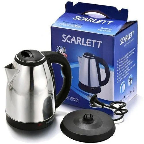 Stainless Steel Scarlett Electric Kettle - Cord Length: 1  Meter (M)