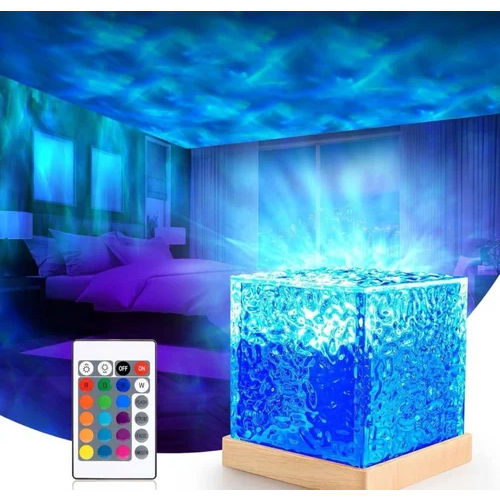 Led Crystal Lamp - Color: Blue