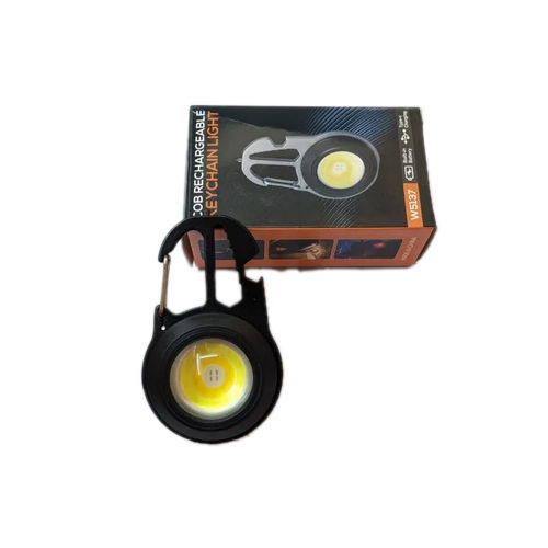 Cob Rechargeable Keychain Light - Body Material: Round