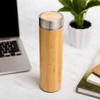 Bamboo Flask Bottle - Capacity: 500 Milliliter (ml)