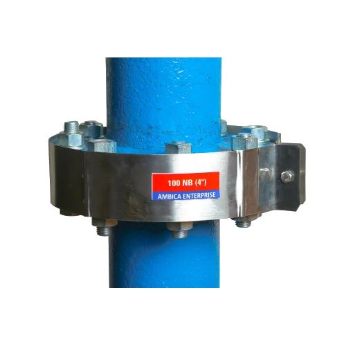 SS Strip Type Flange Guard - Stainless Steel, Round Shape, Silver Color | Polished Surface, ASTM A105 Compliant for Leak Prevention