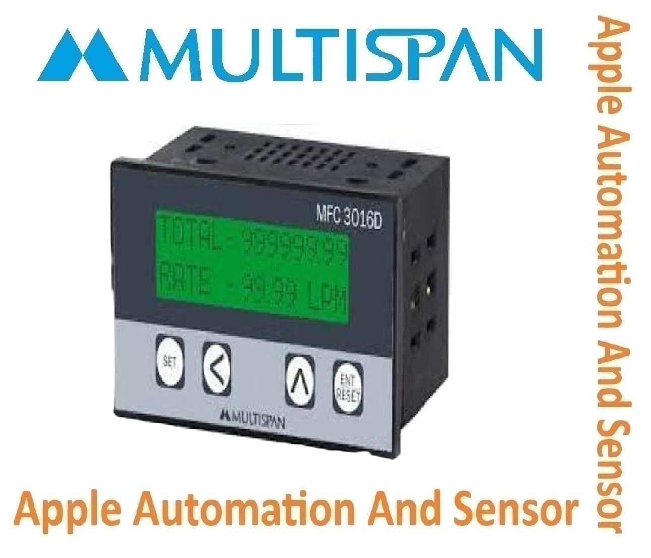 Mfc-3016d/mfc-3016a Multispan Flow Totaliser - Double Display, Universal Input, Pid Controller, Double Relay (4+4 Digit) | 1 Year Warranty, Versatile Process Control