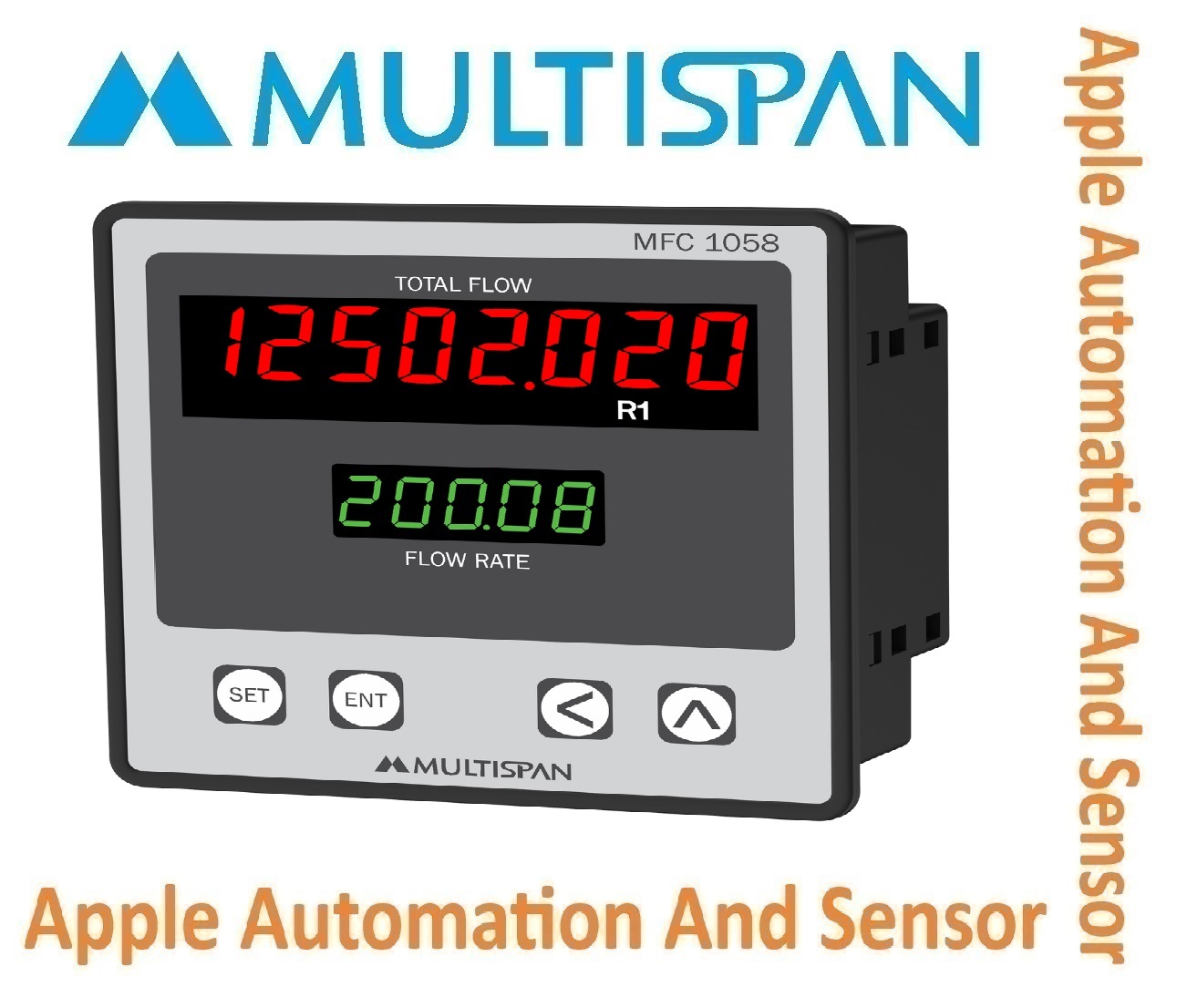 Mfc-3016d/mfc-3016a Multispan Flow Totaliser - Double Display, Universal Input, Pid Controller, Double Relay (4+4 Digit) | 1 Year Warranty, Versatile Process Control