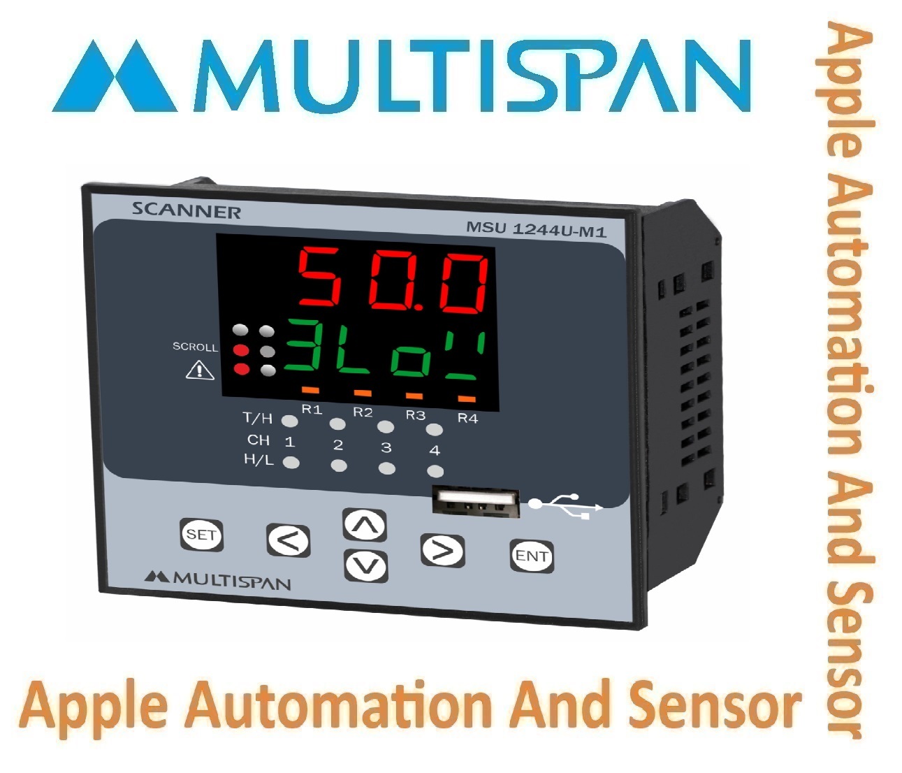 Msu-1244-m1 Multispan Process Scanner And Data Logger - 4 Channel