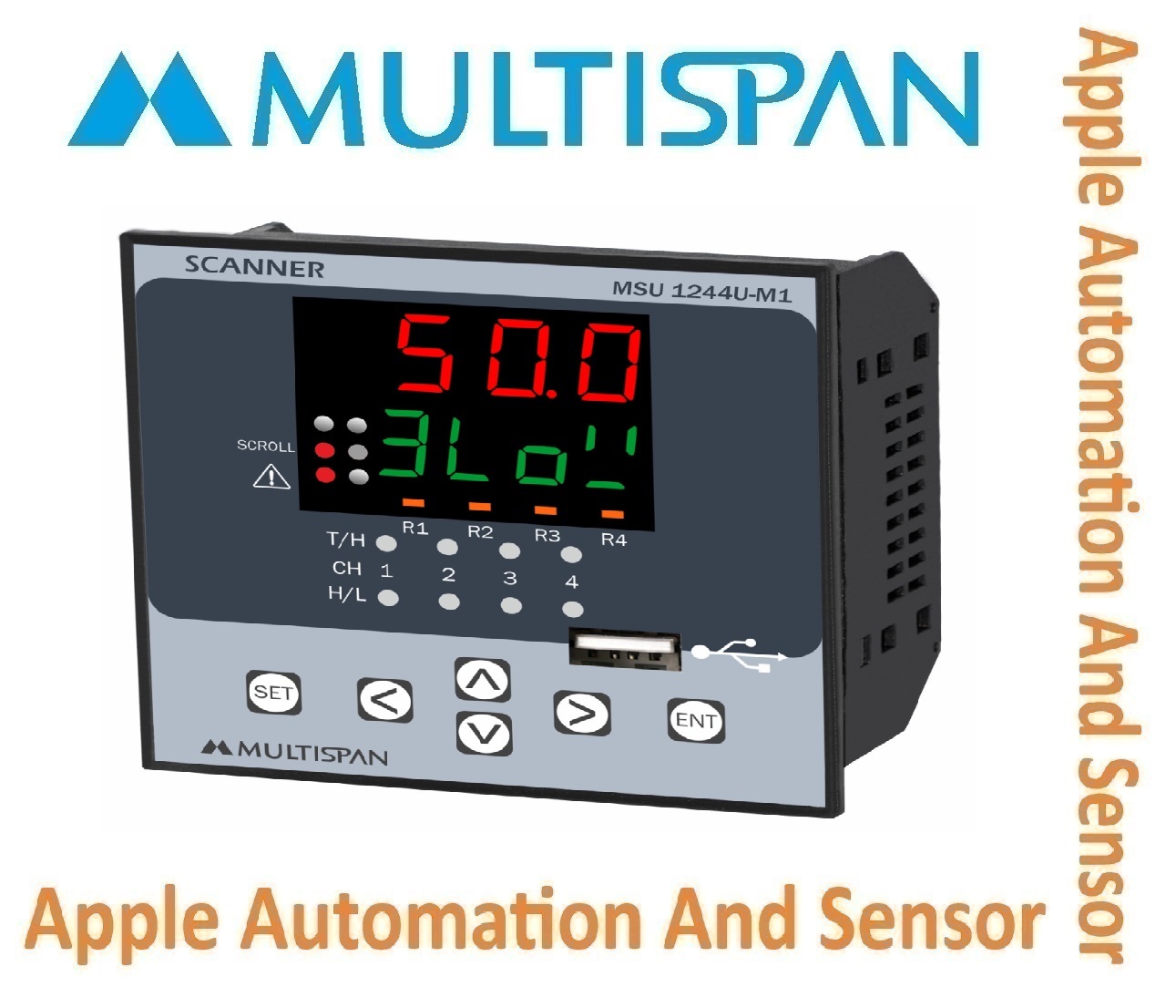 Msu-1244u Multispan Process Scanner And Data Logger - 4 Channel