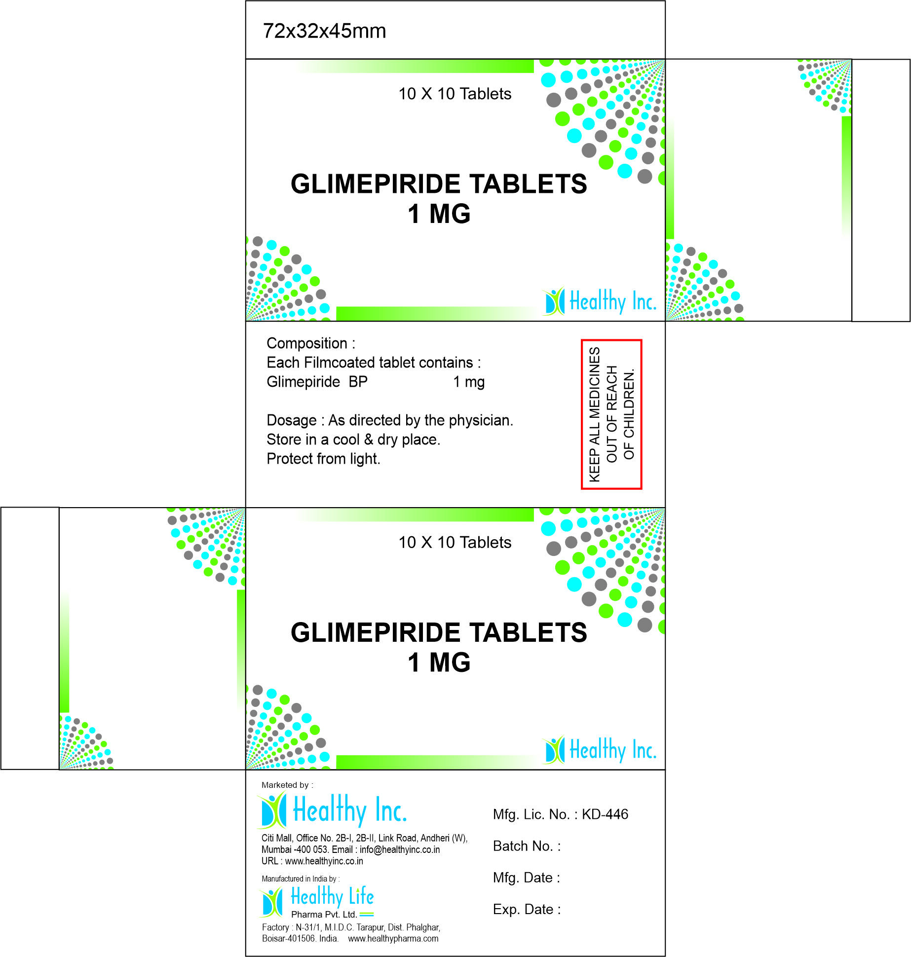 Glimepiride Tablet 4mg - Drug Type: Generic Drugs