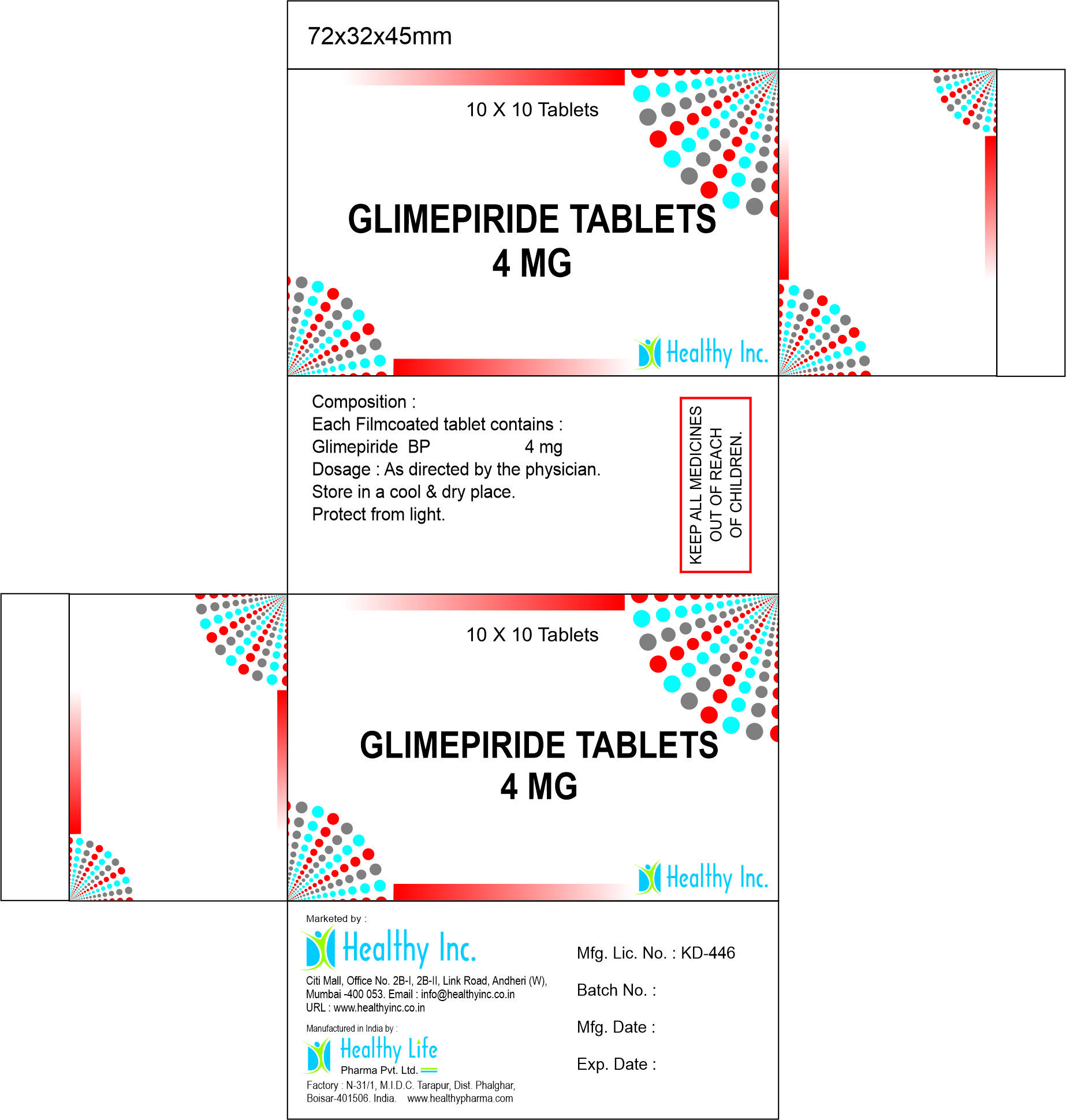 Glimepiride Tablet 4mg - Drug Type: Generic Drugs