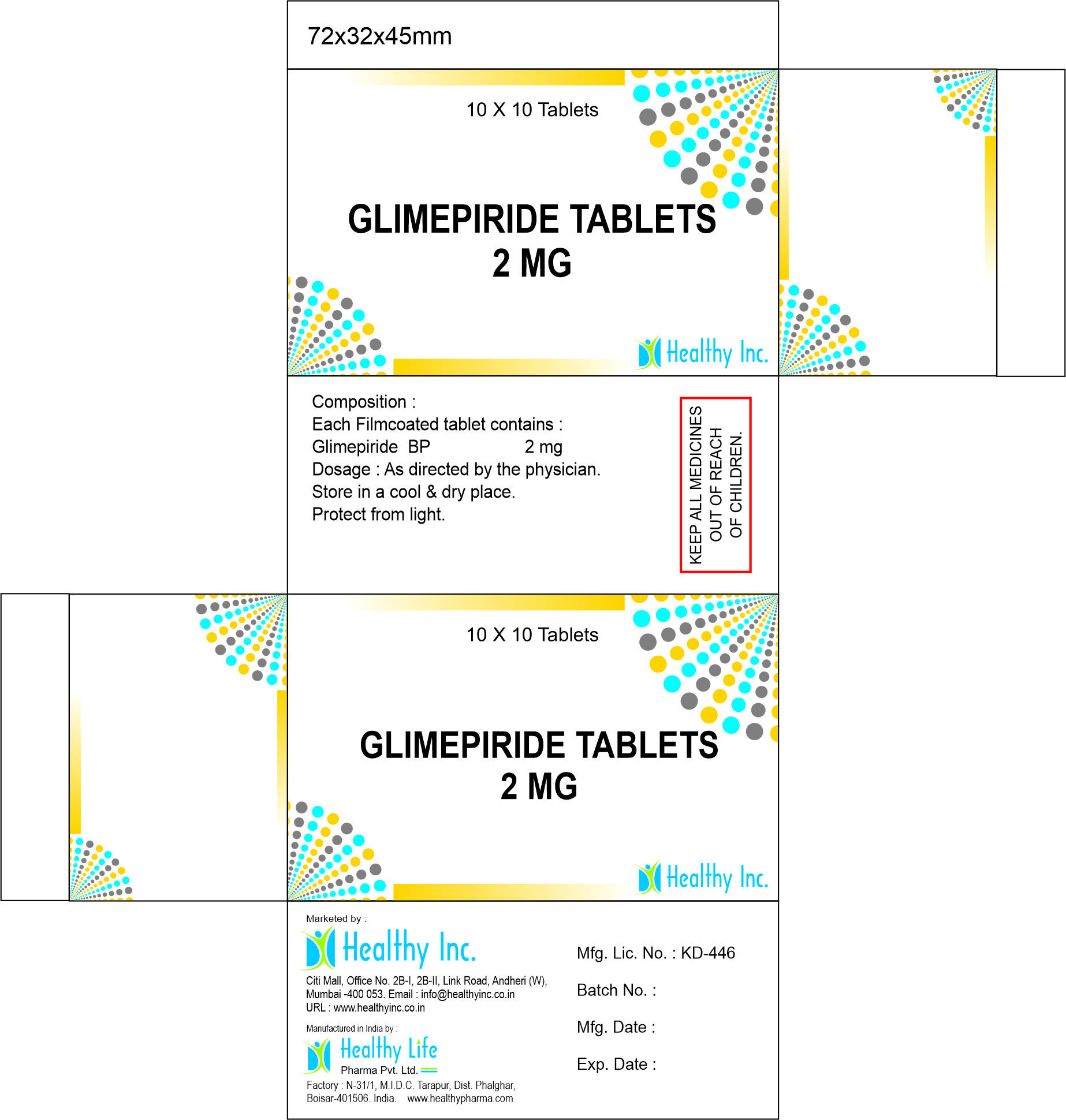 Glimepiride Tablet 4mg - Drug Type: Generic Drugs