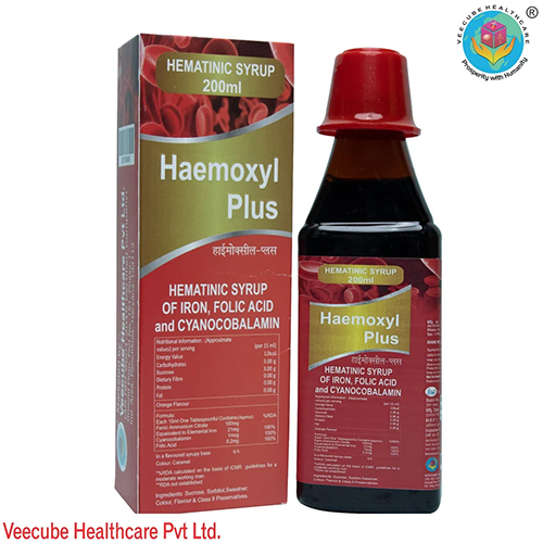 फेरिक अमोनियम साइट्रेट 100mg, सियानोकोबालामिन 1mcg, फोलिक एसिड 200mg, 300ml सिरप, आयरन सिरप