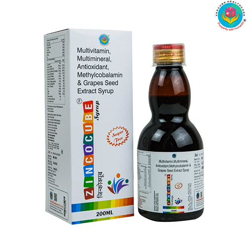 Multivitamin Multimineral Antioxidant Methylcobalamin Grape Seed Extract Zinc Zincocube 200 Ml - Drug Type: General Medicines
