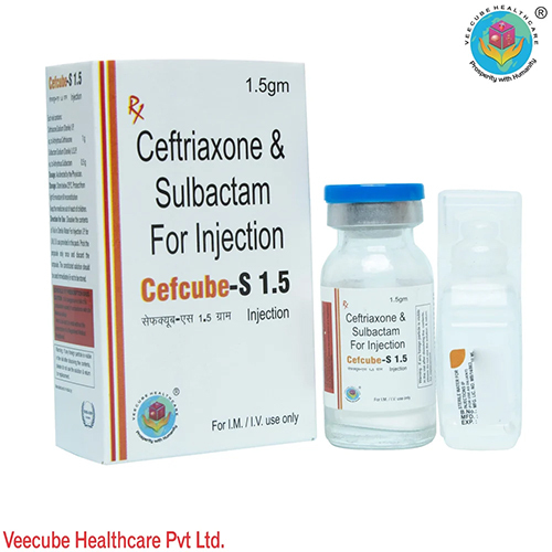 Ceftriaxone 1 gm + Sulbactam (0.5g) 10 ml