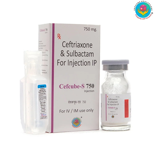 Ceftriaxone 500mg + Sulbactam 250 Mg 10 Ml