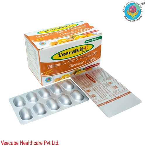 Vitamin C & Zinc with Vitamin D3 Chewable Tablets