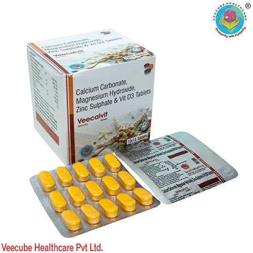 Calcuim Carbonate Vitamin D3 Magnesium Zinc Tablets - Drug Type: General Medicines