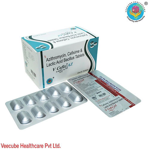 Azithromycin, Cefixime & Lactic Acid Bacillus 250Mg Tablets - Drug Type: General Medicines