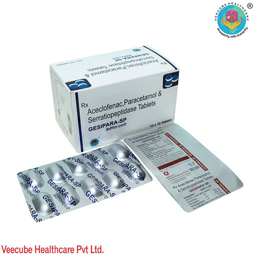 Aceclofenac Paracetamol Serratiopeptidase Tablets - Drug Type: General Medicines