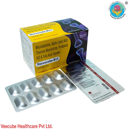 Alpha Lipoic Acid100mg Mecobalamin 1500mcg Folic Acid 1.5mg Pyridoxine HCl 3mg Thaimine Capsule