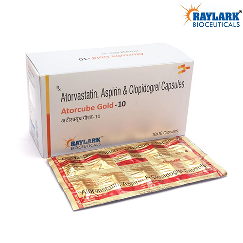 ATORVASTATIN CALCIUM 10MG + CLOPIDOGREL 75MG + ASP IRIN75MG