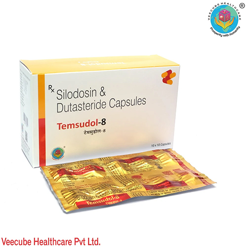 Silodosin 8 MgDuta steride 0.5mg Capsules