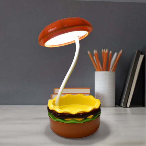 Burger Delight: Folding LED Night Lamps