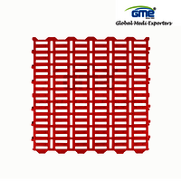 Heavy Duty Slatted Plastic Flooring Mat - Ppcp Material, 2 X 2 Inch, Various Colors | Easy To Use, Slatted Design For Superior Grip