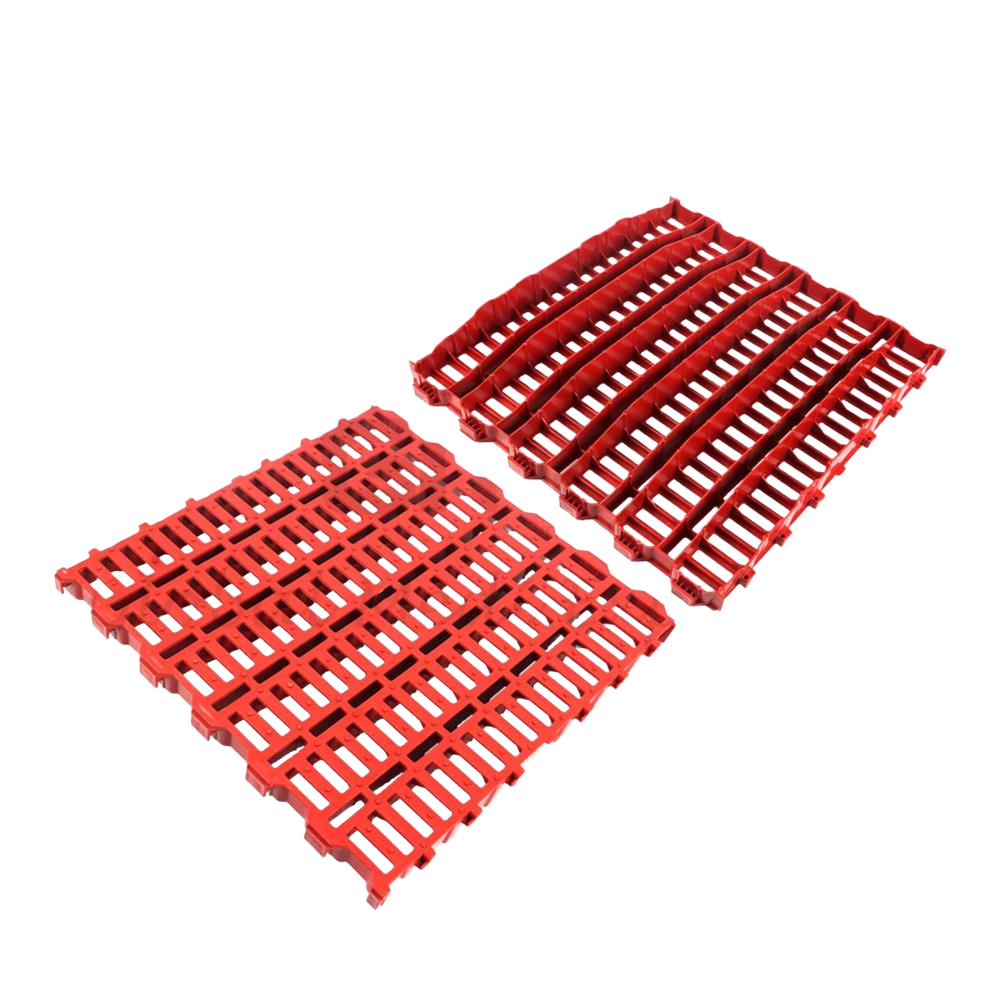 Plastic Slatted Flooring Mat - 2x2 Feet, Blue PVC with Easy Installation & Ventilation Design for Animal Housing